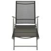 3 Piece Garden Lounge Set Textilene and Aluminium Silver