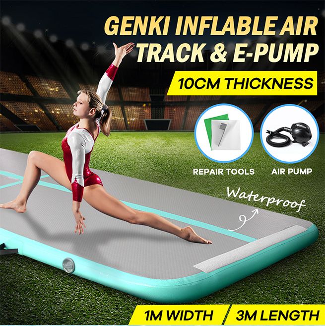Inflatable Airtrack Air Track Gymnastics Mat Tumbling with Electric