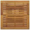 Bar Table Black 80x80x110 cm Poly Rattan and Solid Acacia Wood