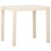 Garden Table White 79x65x72 cm Plastic