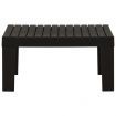 Garden Lounge Table Plastic Grey