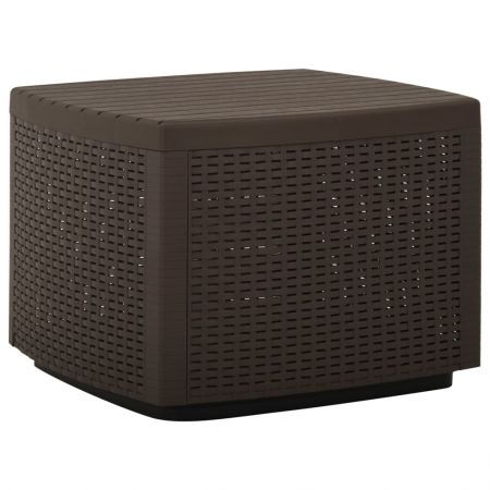 Garden Table Mocha 53x53x40 cm Plastic