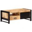 Coffee Table 100x50x40 cm Rough Mango Wood