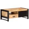 Coffee Table 100x50x40 cm Rough Mango Wood