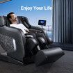 HOMASA 4D Massage Chair Electric Recliner Zero Gravity Massager Full Body Gray