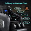 HOMASA 4D Massage Chair Electric Recliner Zero Gravity Massager Full Body Gray