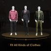 Male Mannequin 185CM Full Body Manikin Display Stand Dress Form Adjustable Detachable White