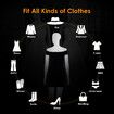 Female Mannequin Full Body Manikin Torso Display Stand Dress Form 175CM Adjustable Detachable White