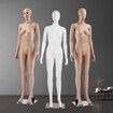 Female Mannequin Full Body Manikin Torso Display Stand Dress Form 175CM Adjustable Detachable White
