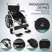 Auswheel Wheelchair Electric Mannual Mobility Aid Foldable Lightweight Medical Equipment Self Propelled Black