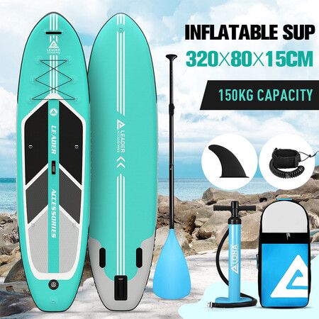 Stand Up Paddle Board Paddleboarding SUP Inflatable Surfboard with Paddle Backpack Leash Pump