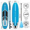 Inflatable Stand Up Paddle Board SUP Paddleboarding Surfboard with Paddle Backpack Leash