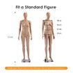 Female Mannequin Full Body 175CM Manikin Torso Display Stand Dress Form Adjustable Detachable Skin Tone