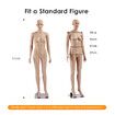 Female Mannequin Full Body Manikin Torso Display Stand Dress Form 175CM Adjustable Detachable Skin Tone