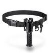 Adjustable Fishing Waist Belt Padded Fishing Rod Holder Portable Pole Inserter Multi-function Rack Tackle Carry Strap