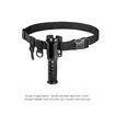 Adjustable Fishing Waist Belt Padded Fishing Rod Holder Portable Pole Inserter Multi-function Rack Tackle Carry Strap