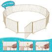 Kidbot Wooden Playpen Outdoor Playard Foldable Fence Kids Activity Centre 12 Panel 