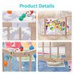 Kidbot Wooden Playpen Kids Activity Centre Foldable Fence Outdoor Playard 8 Panel 