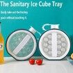 2IN1 Ice Cube Trays Kettle for Freezer 17 Ice balls forCoffee,Beer,Juice,Water BLUE