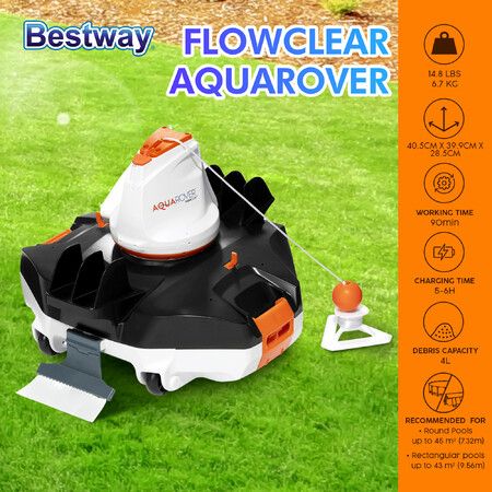 Bestway Flowclear Aqua Rover Automatic Pool Cleaner Autonomous Cleaning Robot