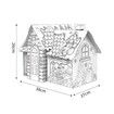 Christmas Painting Playhouse Cardboard Graffiti DIY Coloring and Drawing Doodle with 20 Pens Great Gift idea