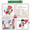 44pcs 3D Puzzle Snowman  Building Model Kit Christmas Decor Gifts Assemble Size 31x21x35cm