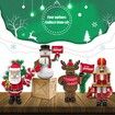 59pcs 3D Puzzle Santa Claus Building Model Kit Christmas Decor Gifts Assemble Size 27x18x35.5cm