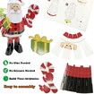 59pcs 3D Puzzle Santa Claus Building Model Kit Christmas Decor Gifts Assemble Size 27x18x35.5cm