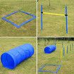 Pawise Dog Agility Equipment Set 28 PCS Pet Obstacle Training Course Tunnel Poles Pause Box Carrying Bags