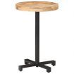 vidaXL Bistro Table Round diameter 50x75 cm Rough Mango Wood