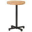 vidaXL Bistro Table Round diameter 50x75 cm Rough Mango Wood