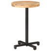 vidaXL Bistro Table Round diameter 50x75 cm Rough Mango Wood