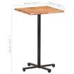 Bar Table with Live Edges 60x60x110 cm Solid Acacia Wood