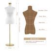 Female Mannequin Torso Display Stand Manikin Dress Form Dressmakers Sewing Fashion Tripod Base 133-180CM White