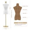 Female Mannequin Torso Display Stand Manikin Dress Form Dressmakers Sewing Fashion Tripod Base 164-180CM White