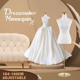 Female Mannequin Torso Display Stand Manikin Dress Form Dressmakers Sewing Fashion Tripod Base 164-180CM White