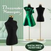 Female Mannequin Torso Display Stand Manikin Dress Form Dressmakers Sewing Fashion Tripod Base 164-180CM Black