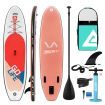 Inflatable Stand Up Paddle Board Paddleboarding SUP Surfboard with Paddle Backpack Leash Pump