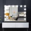 Hollywood 14 Led Light Dressing Vanity Mirror W/5X Magnify Mirror For Flawless Makeup