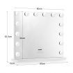 Bluetooth Control 14 Bulbs Flawless Makeup Hollywood Vanity Mirror W/5X Magnifying Mirror For Makeup Grooming Dressing