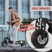 Different Terrain Suitable 500W Electric Scooter Max 25Km/H Safty 2 Front Shock Suspension Foldable