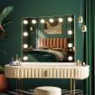 3 Light Color Hollywood Make Up Vanity Mirror Adjustable Warm Yellow,Daylight,Cool White Brightness