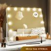 3 Light Color Rotatable Hollywood Makeup Vanity Mirror 5X Magnify For Flawless Makeup