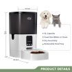 Bluetooth 6L Automatic Pet Feeder Dog Food Dispenser W/Voice Recorder Auto Set 1-8 Meals/Day