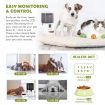 6L App Remote Control Auto Pet Feeder Dog Food Bowl W/Night Vision Camera, Voice Recorder/Speaker