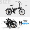 250W Electric Bike 10 Sec Foldable Ebike W/Powerful 9Ah Battery Up To 40Km Range Per Charge 7 Speed