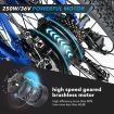 27.5" 250W Electric Bike Mountain E Bike Pro 7-Speed Gears 36V 10Ah Large Capacity Battery