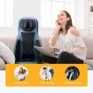 16 Nodes Neck Back Air & Shiatsu Massage Cushion Car Seat Massager-Blue