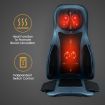 16 Nodes Neck Back Air & Shiatsu Massage Cushion Car Seat Massager-Blue