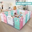 Portable Diy Shape 20-Panel Baby Playpen Room Barrier W/Music Box Eco-Friendly Indoor Outdoor Use